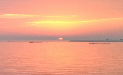 Dawn of a new age December 21, 2012 from shore of Paradise